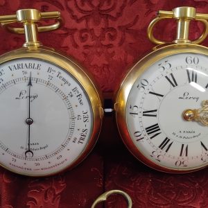 Ensemble Pendule et Baromètre, signé Louis LEROY / Palais Royal